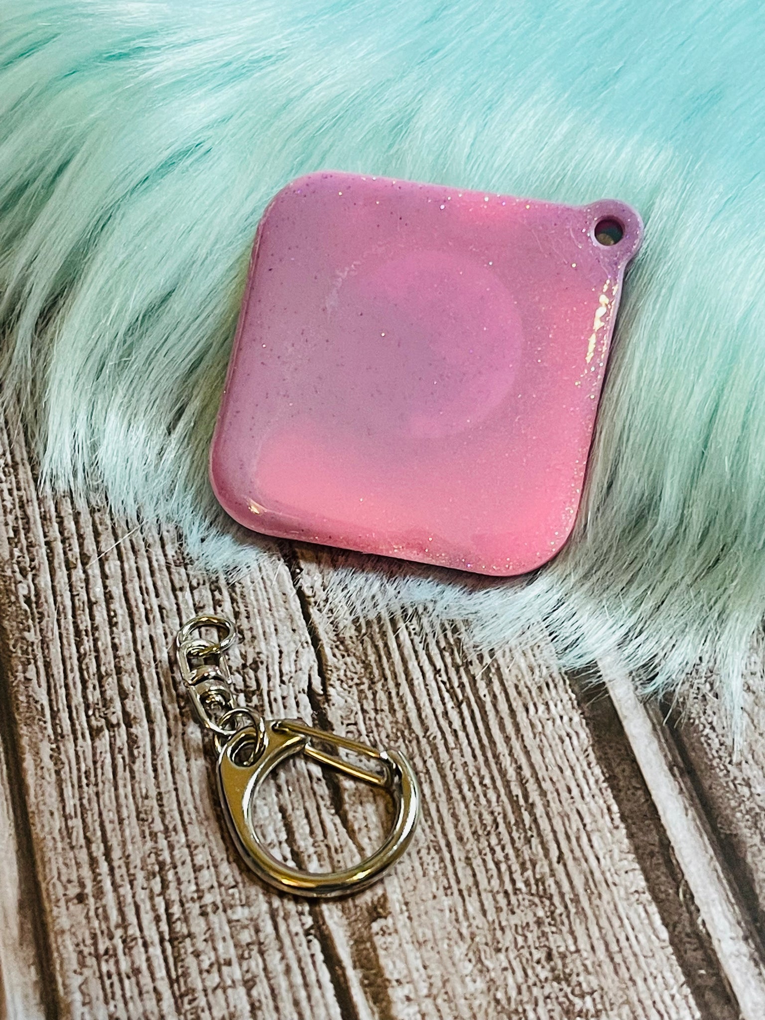 Blank Pink & Purple Keytag