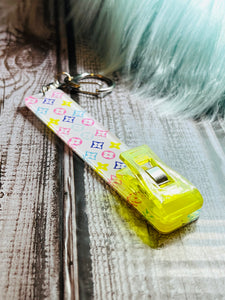 Multi Color w/Yellow Clip Card Grip