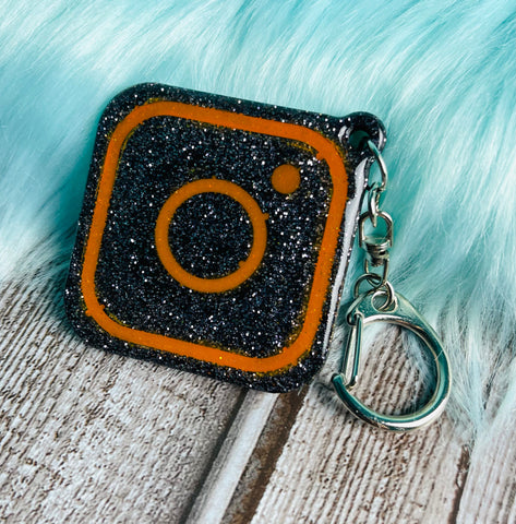 IG Black & Orange Keytag